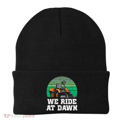 Mowing Dad Yard Work We Ride At Dawn Lawnmower Beanie