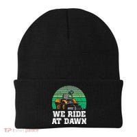 Mowing Dad Yard Work We Ride At Dawn Lawnmower Beanie thumb 0