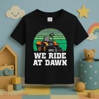Mowing Dad Yard Work We Ride At Dawn Lawnmower Toddler T-Shirt thumb 3