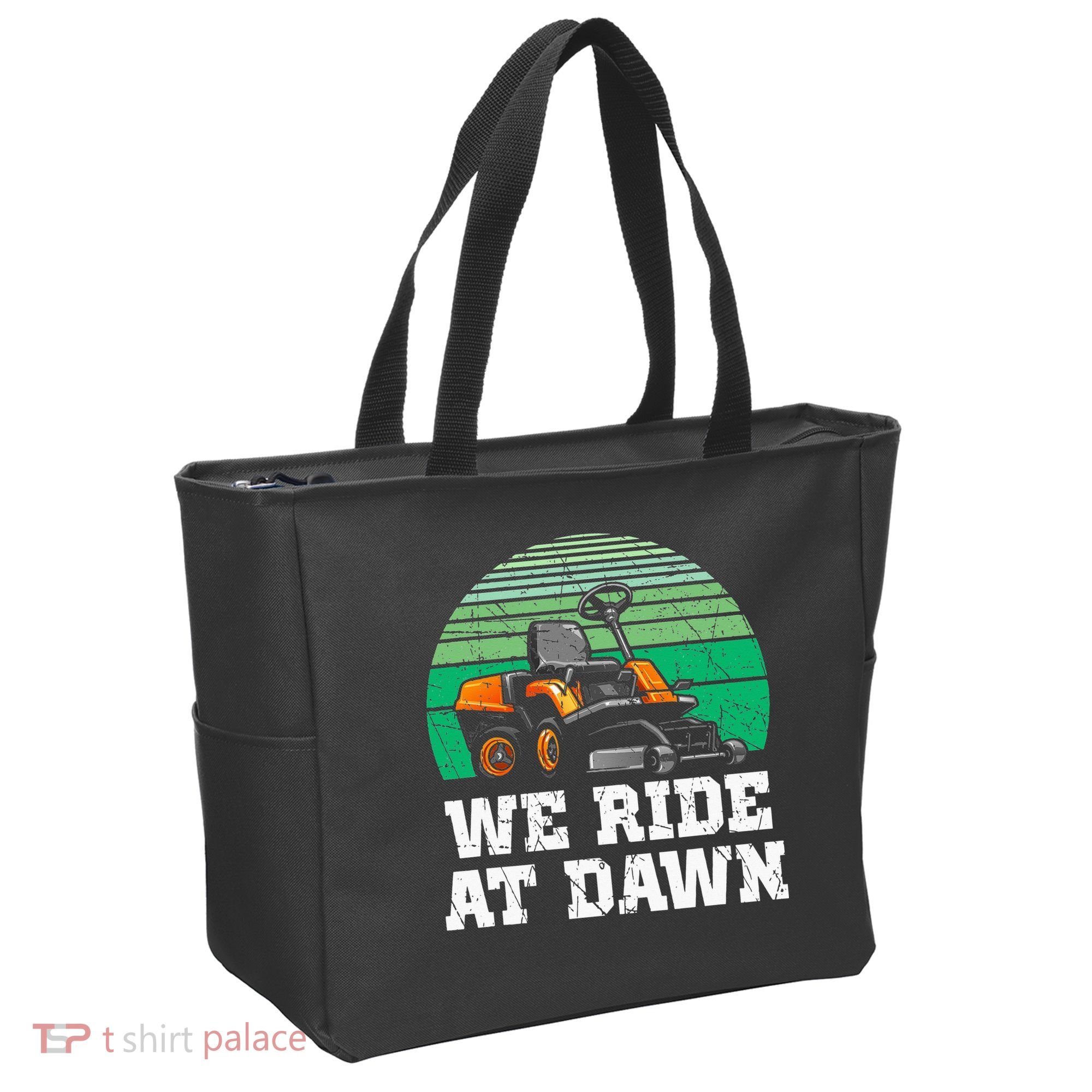 Mowing Dad Yard Work We Ride At Dawn Lawnmower Tote Bag