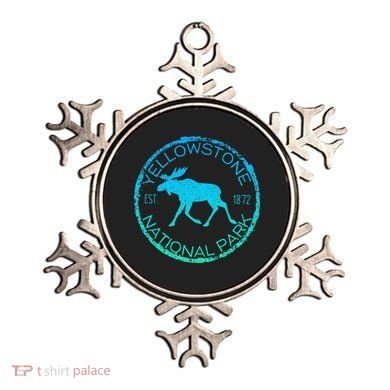 Moose Design Yellowstone National Park Souvenir HikerS Ornament
