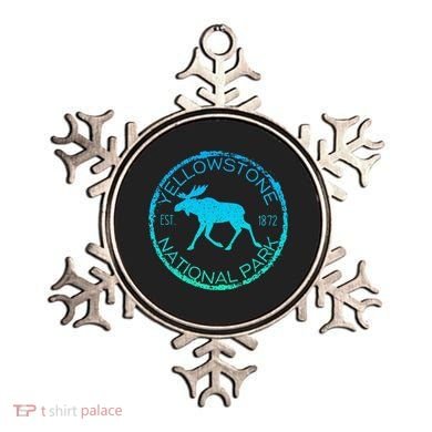 Moose Design Yellowstone National Park Souvenir HikerS Ornament