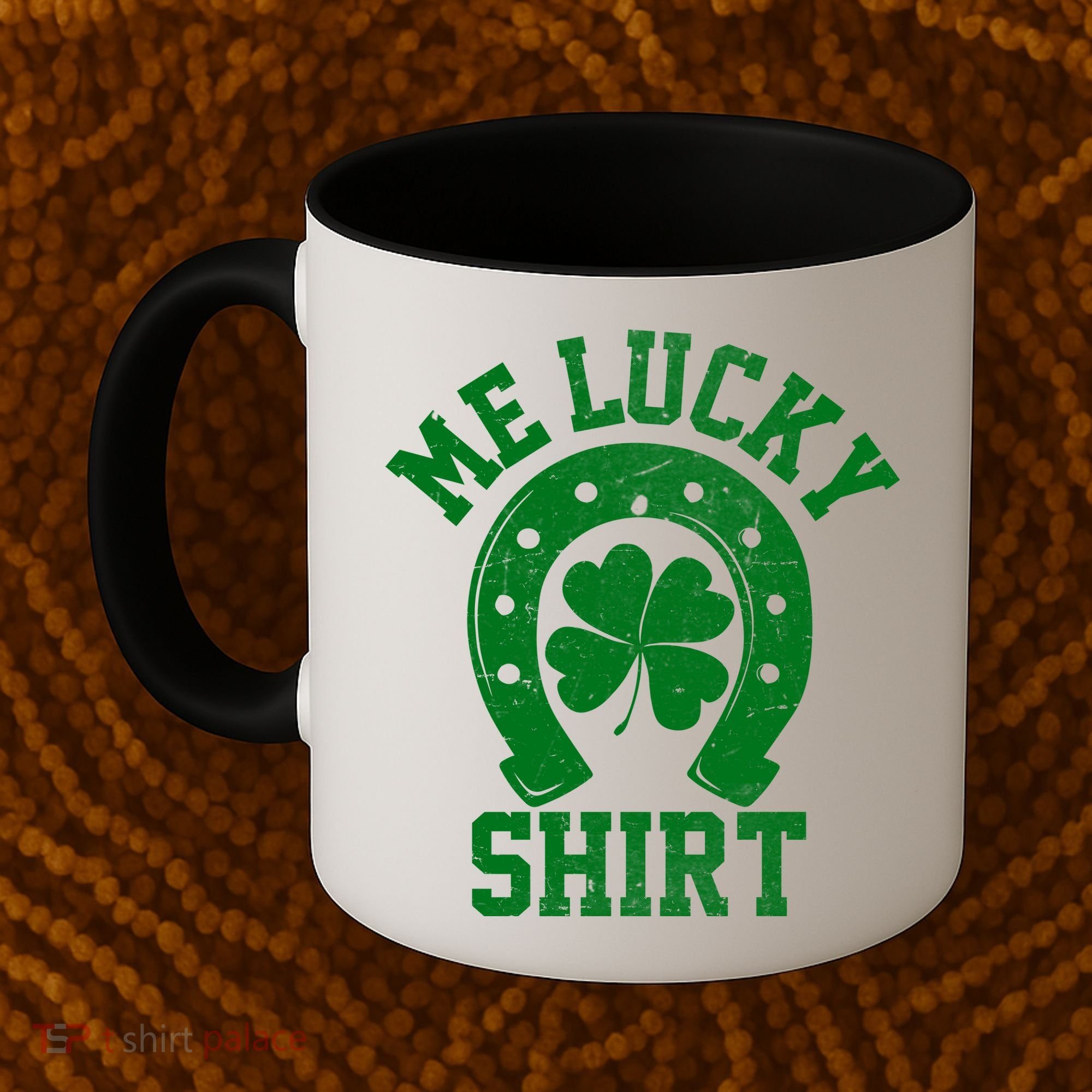 Me Lucky Shirt Horseshoe Coffee Mug