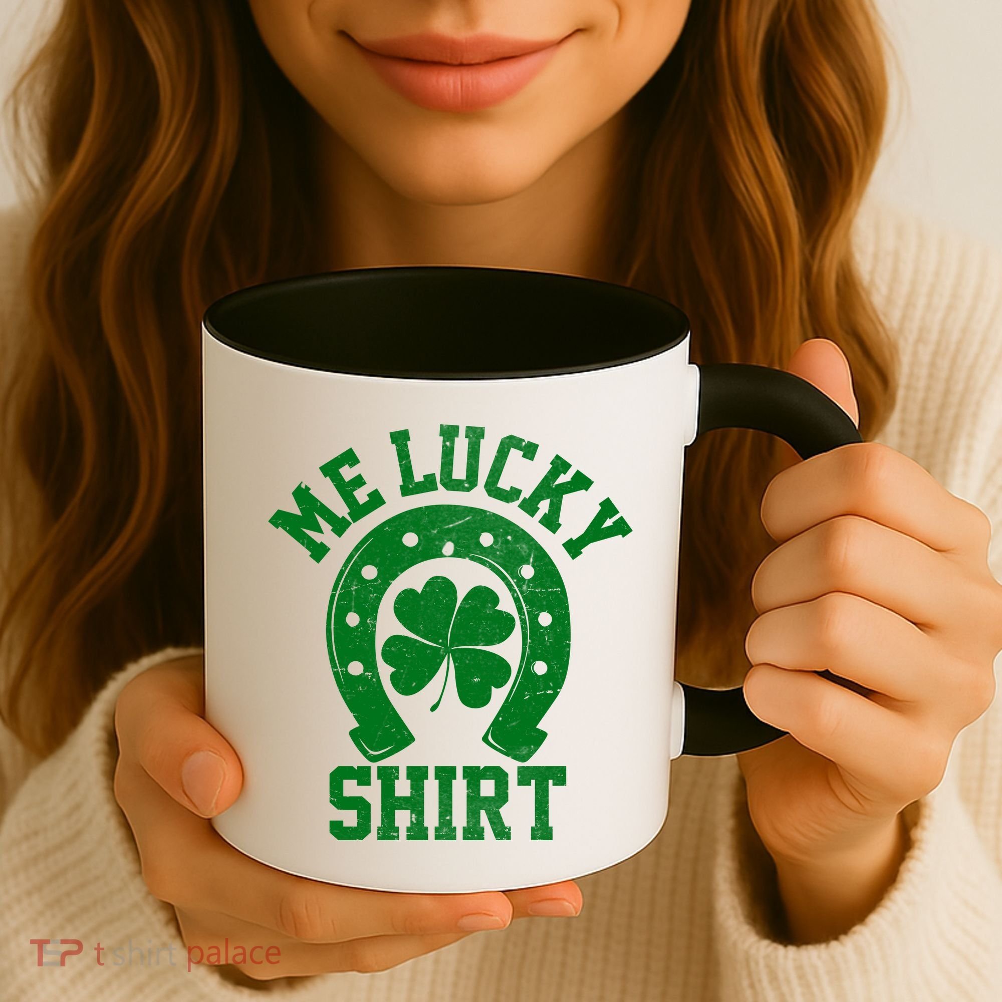 Me Lucky Shirt Horseshoe Coffee Mug
