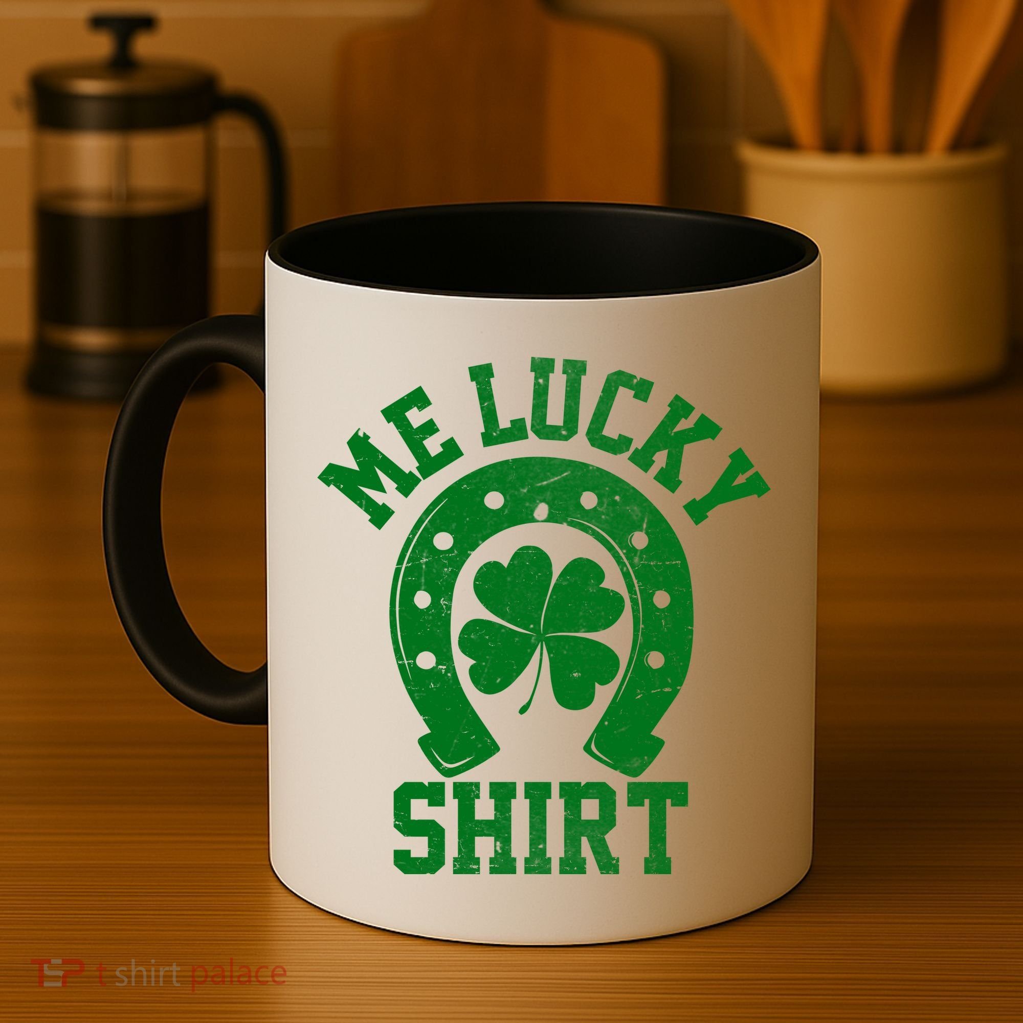 Me Lucky Shirt Horseshoe Coffee Mug