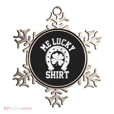 Me Lucky Shirt Horseshoe Ornament