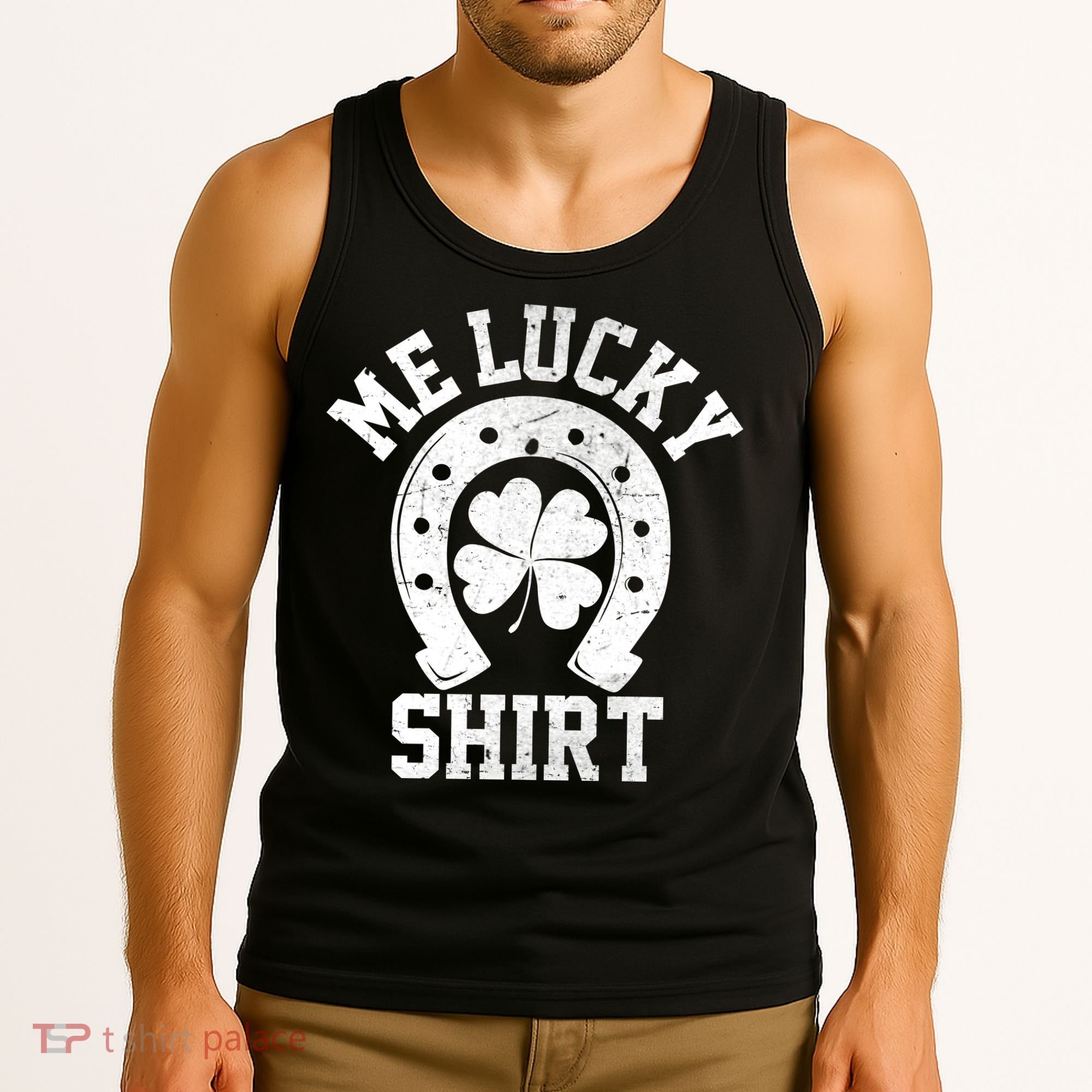 Me Lucky Shirt Horseshoe Tank Top