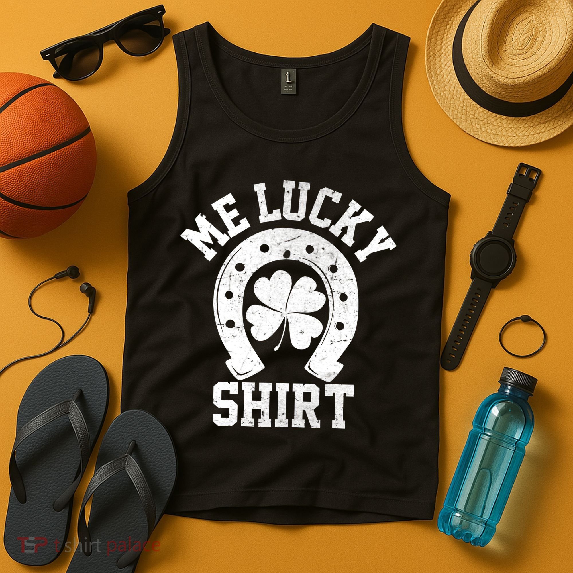 Me Lucky Shirt Horseshoe Tank Top
