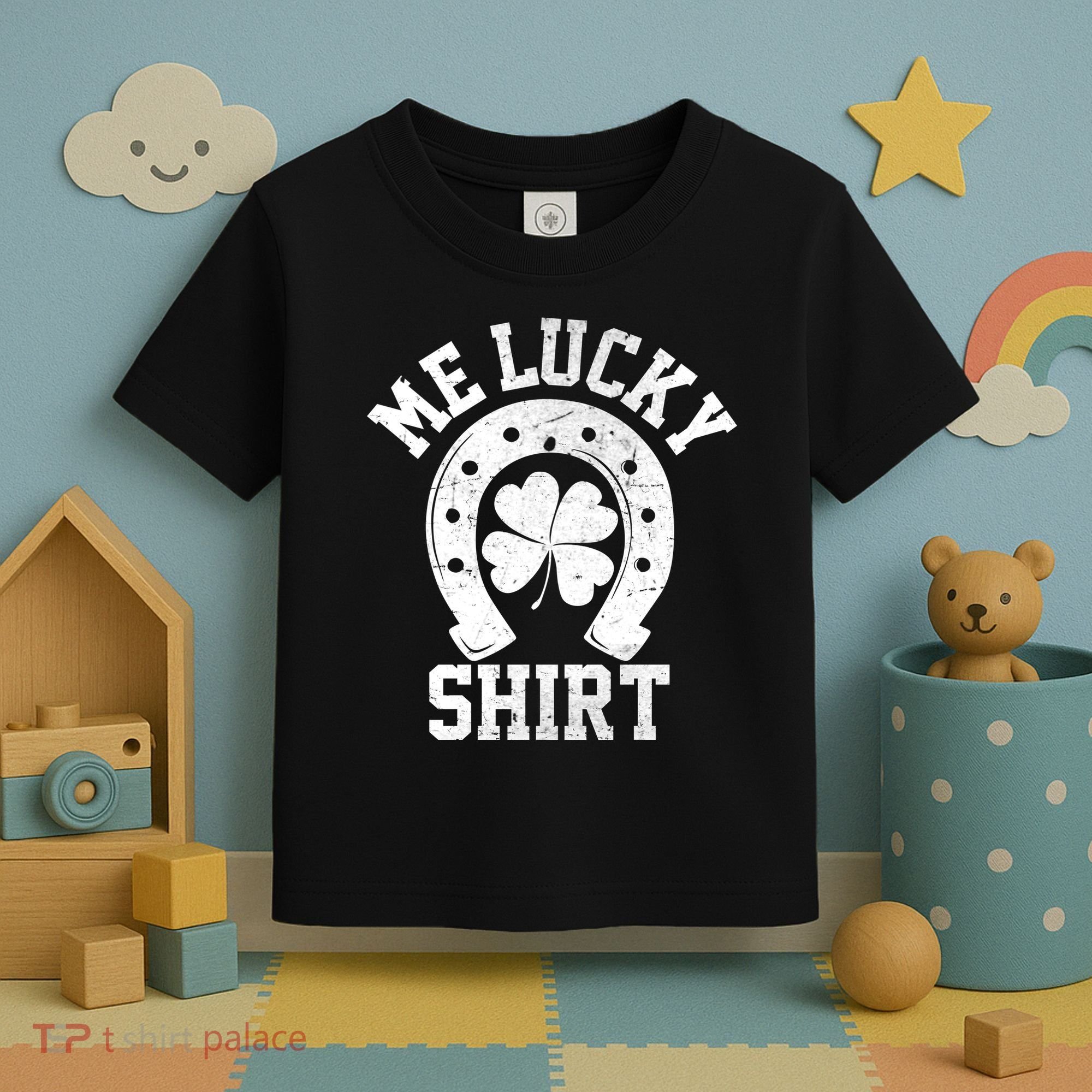 Me Lucky Shirt Horseshoe Toddler T-Shirt