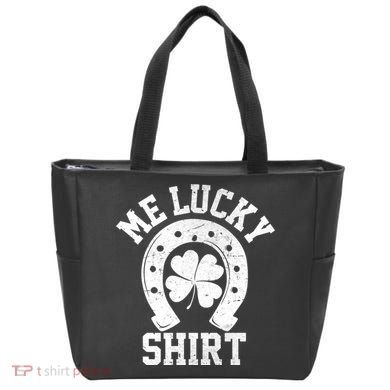 Me Lucky Shirt Horseshoe Tote Bag