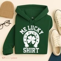 Me Lucky Shirt Horseshoe Hoodie thumb 4