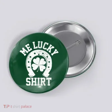 Me Lucky Shirt Horseshoe Button