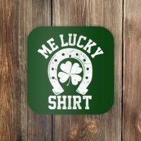 Me Lucky Shirt Horseshoe Coaster thumb 0