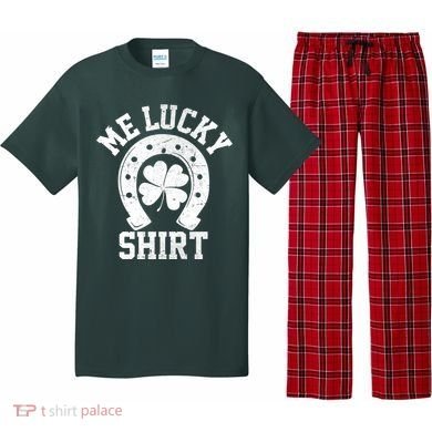 Me Lucky Shirt Horseshoe Pajama Set