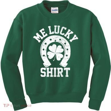 Me Lucky Shirt Horseshoe Kids Sweatshirt