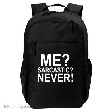 Me Sarcastic Never Funny Backpack