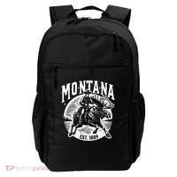 Montana Est. 1889 Cowboy Riding Moose Backpack thumb 0