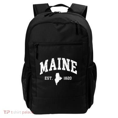 Maine Est. 1820 Distressed Worn Design Classic Backpack