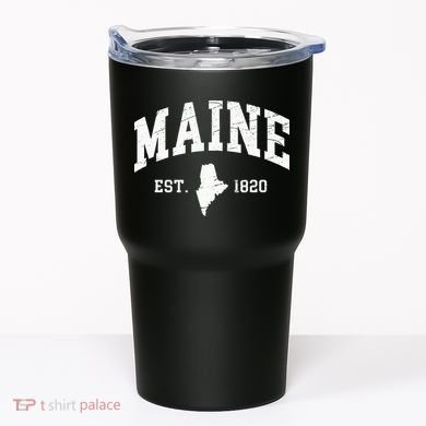 Maine Est. 1820 Distressed Worn Design Classic Tumbler