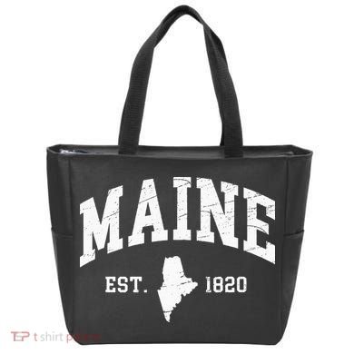 Maine Est. 1820 Distressed Worn Design Classic Tote Bag