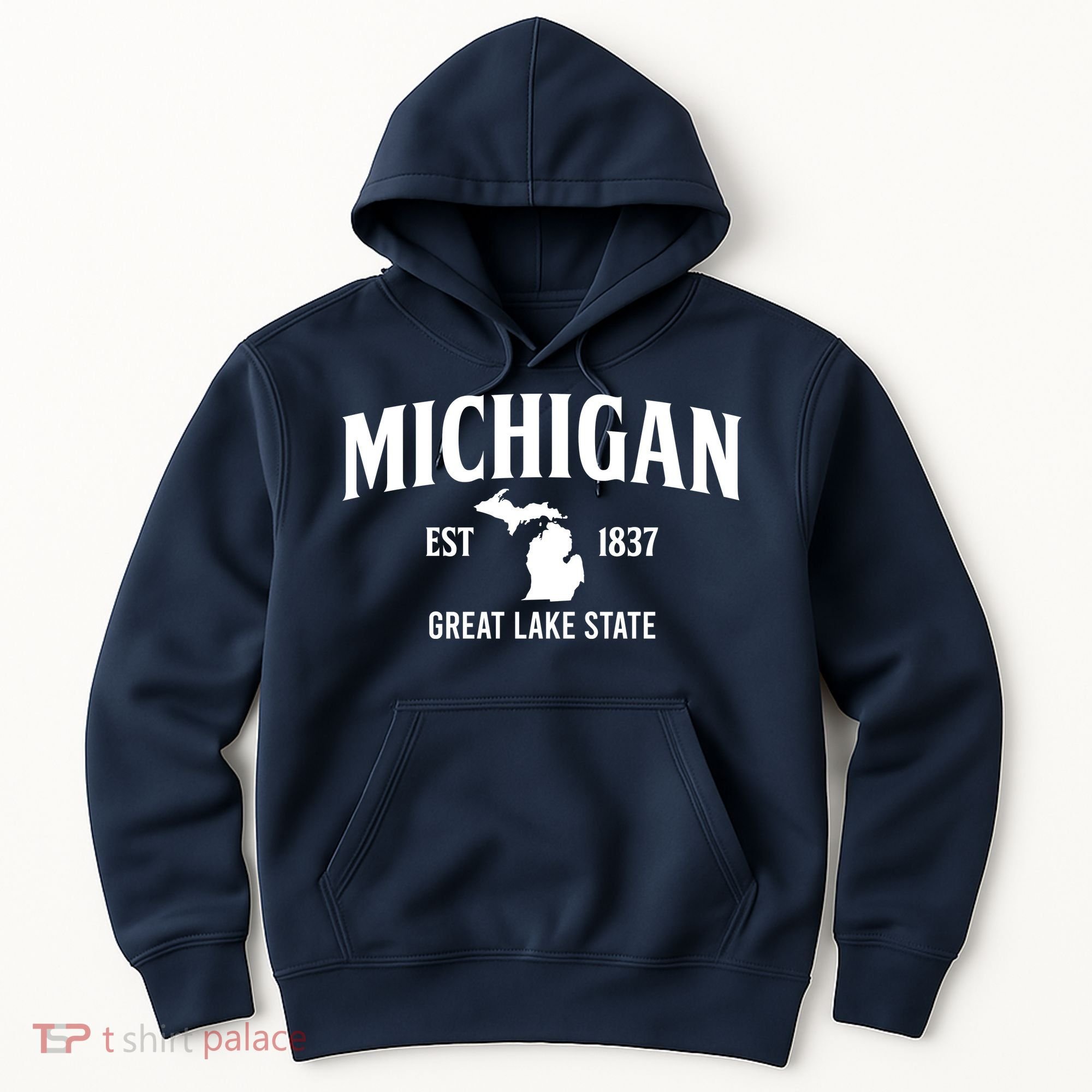 Michigan Est 1837 Great Lake State MI Pride USA Hoodie