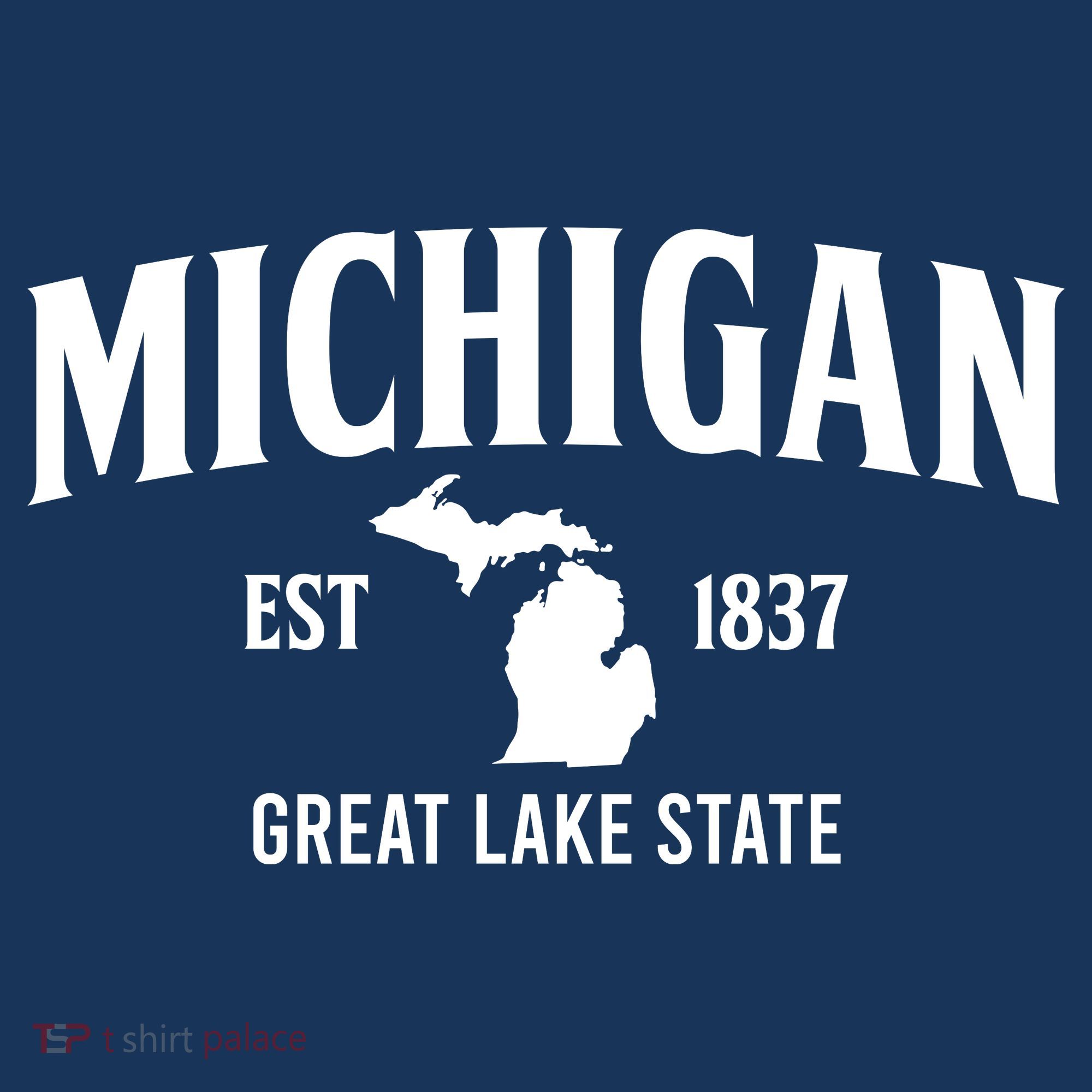 Michigan Est 1837 Great Lake State MI Pride USA Women's Hoodie