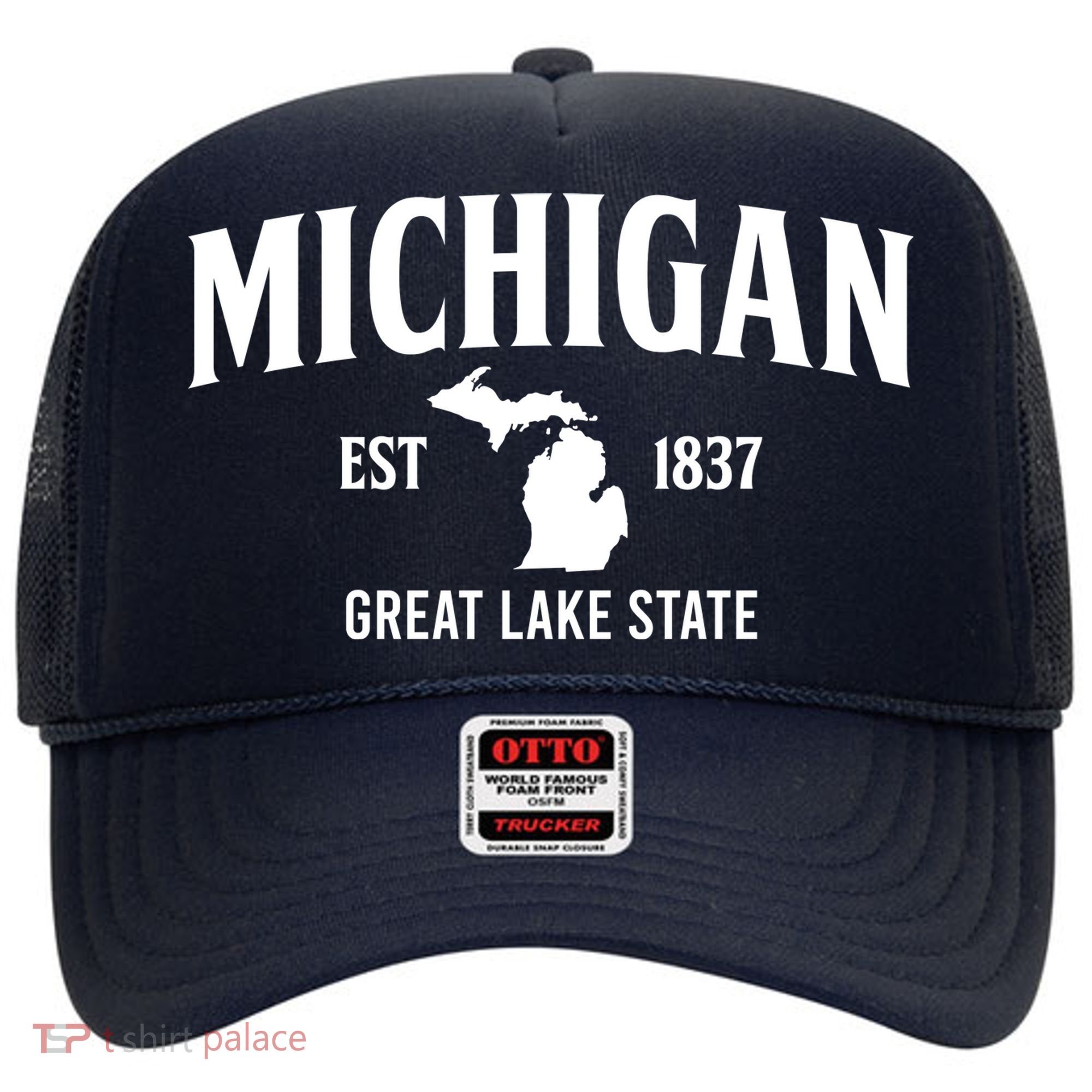 Michigan Est 1837 Great Lake State MI Pride USA Hat