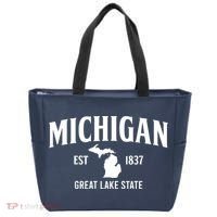 Michigan Est 1837 Great Lake State MI Pride USA Tote Bag thumb 0