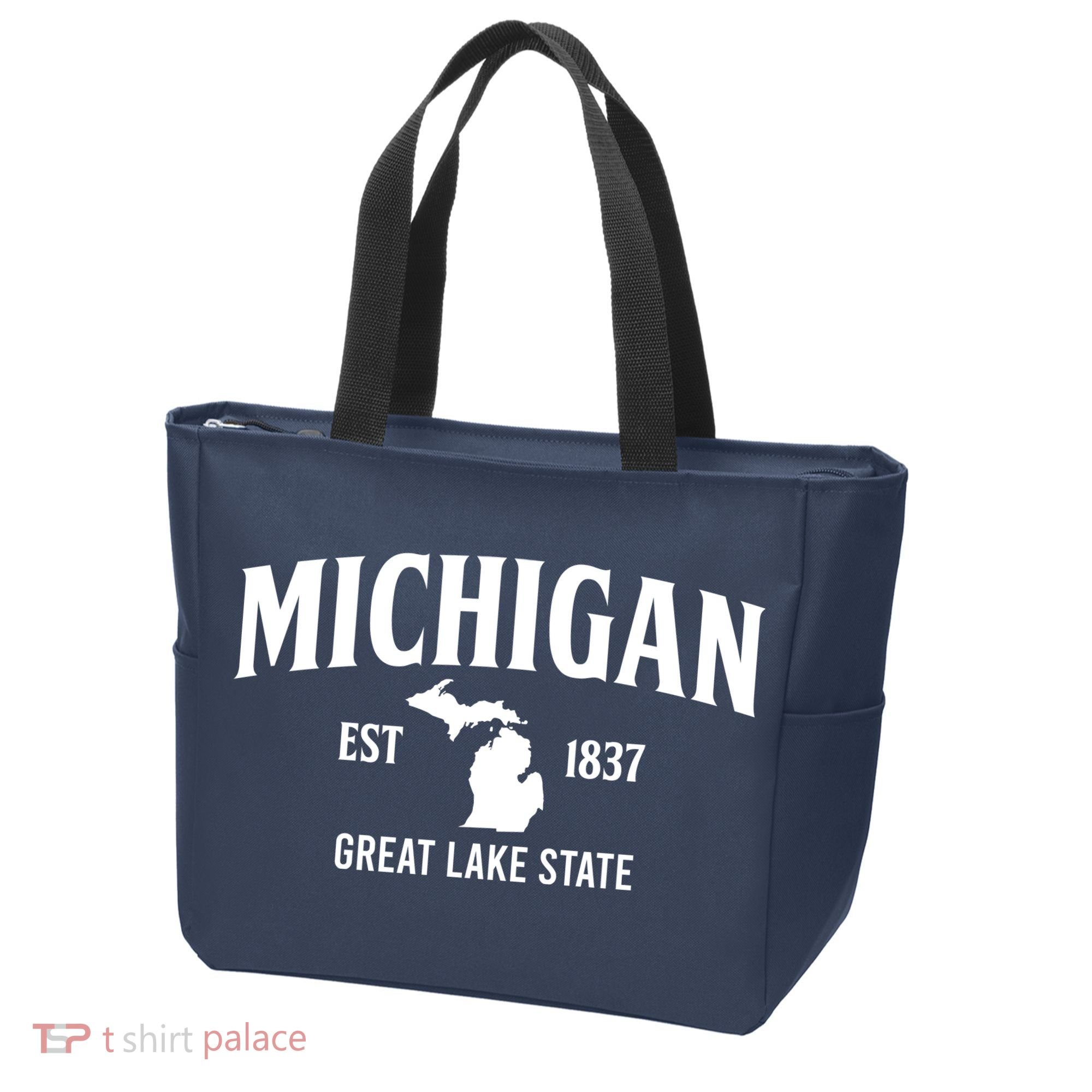 Michigan Est 1837 Great Lake State MI Pride USA Tote Bag