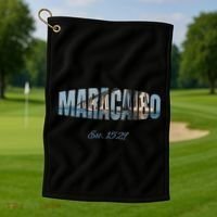 Maracaibo Est. 1529 Venezuela Novelty Gift Golf Towel thumb 1