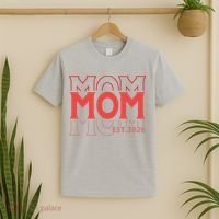 Mama Est. 2026 Expect Baby New Mom Mothers Day T-Shirt thumb 2