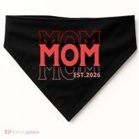 Mama Est. 2026 Expect Baby New Mom Mothers Day USA-Made Doggie Bandana thumb 0