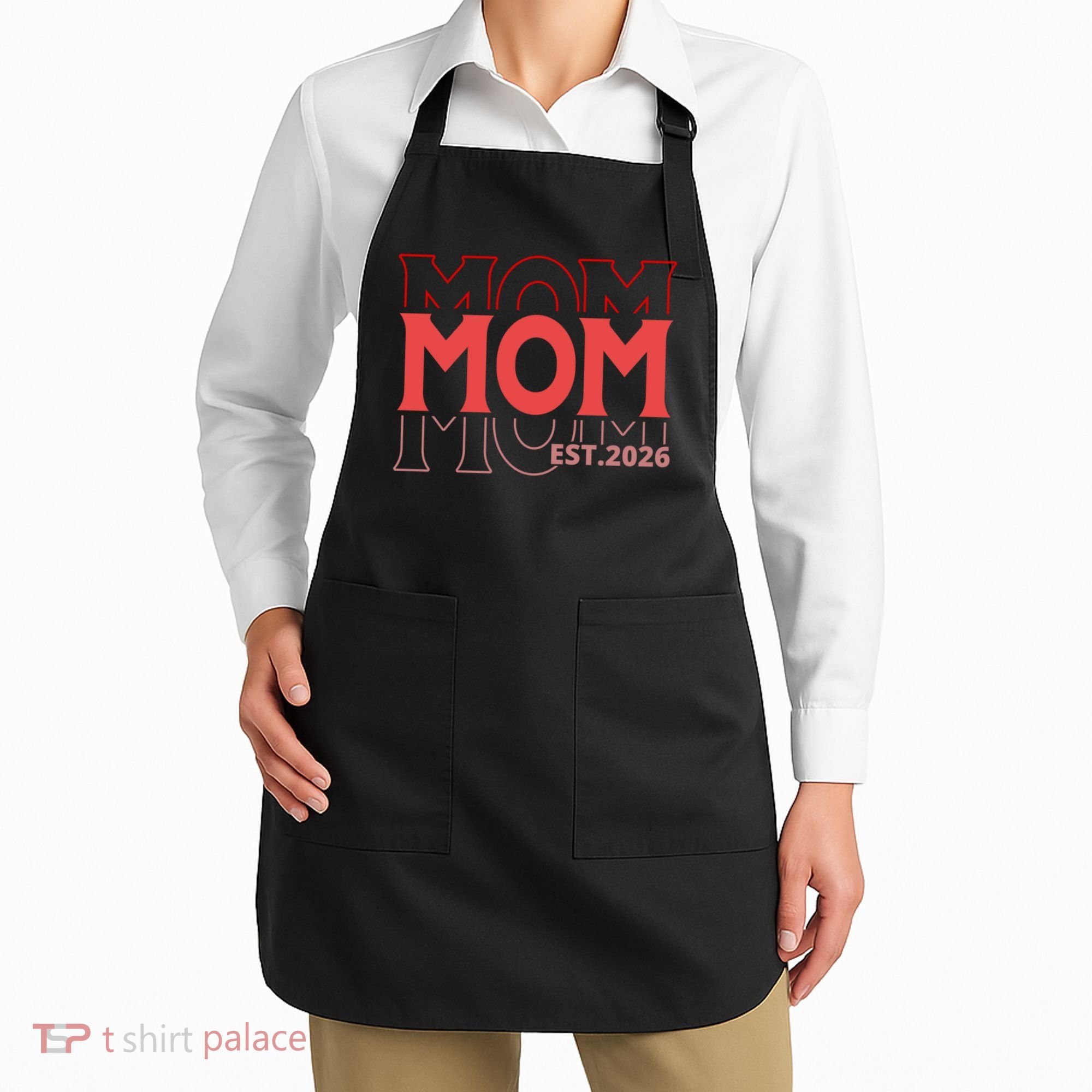 Mama Est. 2026 Expect Baby New Mom Mothers Day Apron