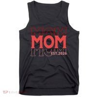Mama Est. 2026 Expect Baby New Mom Mothers Day Tank Top thumb 0