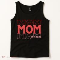 Mama Est. 2026 Expect Baby New Mom Mothers Day Tank Top thumb 2