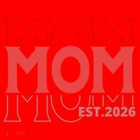 Mama Est. 2026 Expect Baby New Mom Mothers Day Santa Hat thumb 1