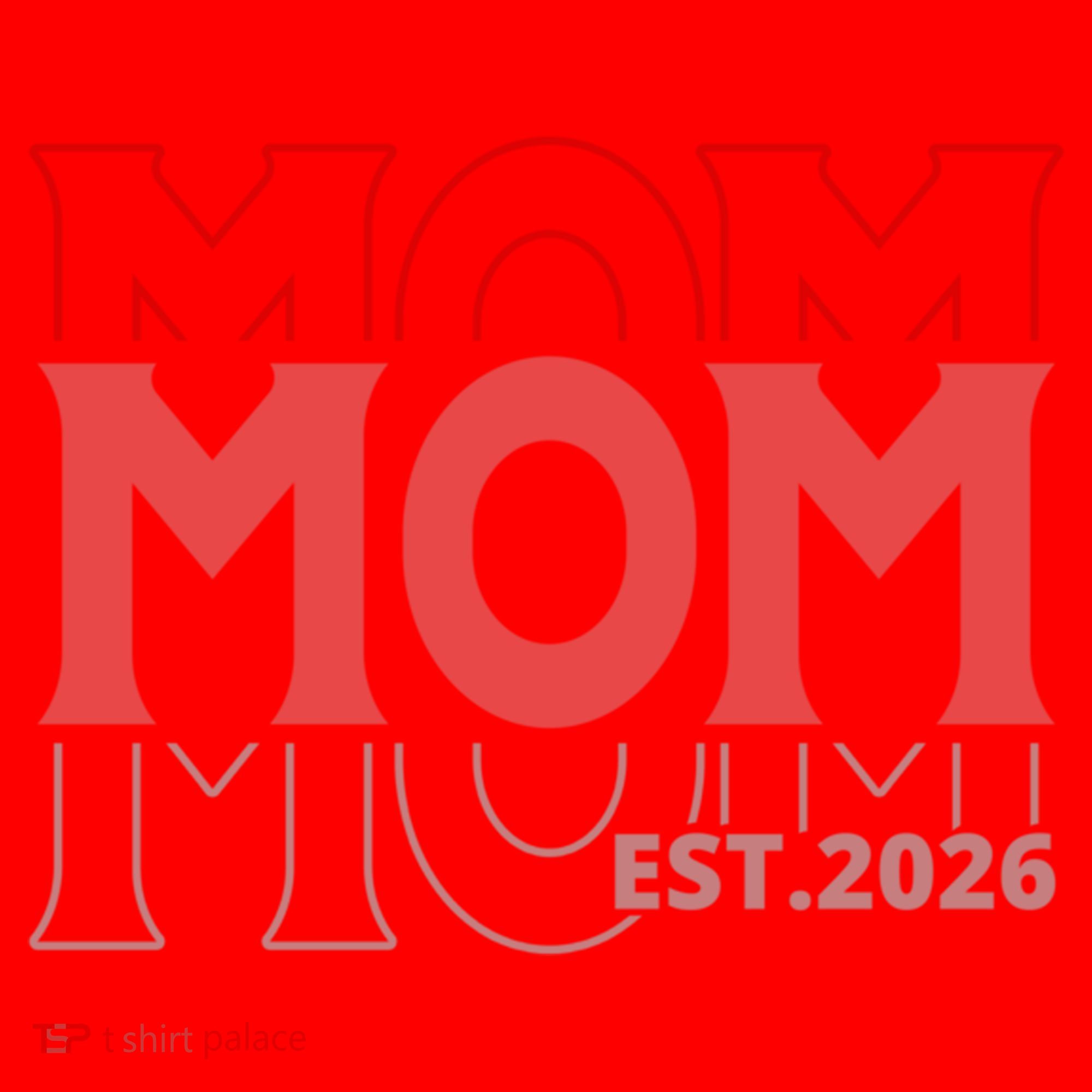 Mama Est. 2026 Expect Baby New Mom Mothers Day Santa Hat