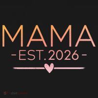 Mama EST 2026 New Baby Women's Hoodie thumb 2