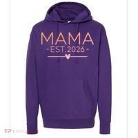 Mama EST 2026 New Baby Hoodie thumb 0