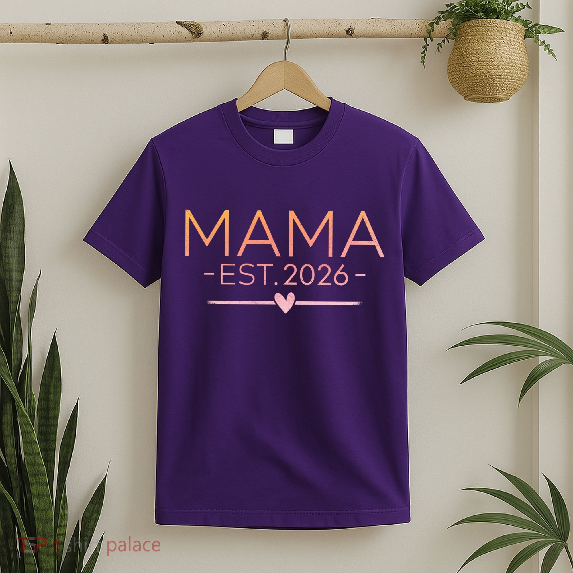 Mama EST 2026 New Baby T-Shirt