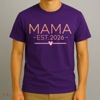 Mama EST 2026 New Baby T-Shirt thumb 3