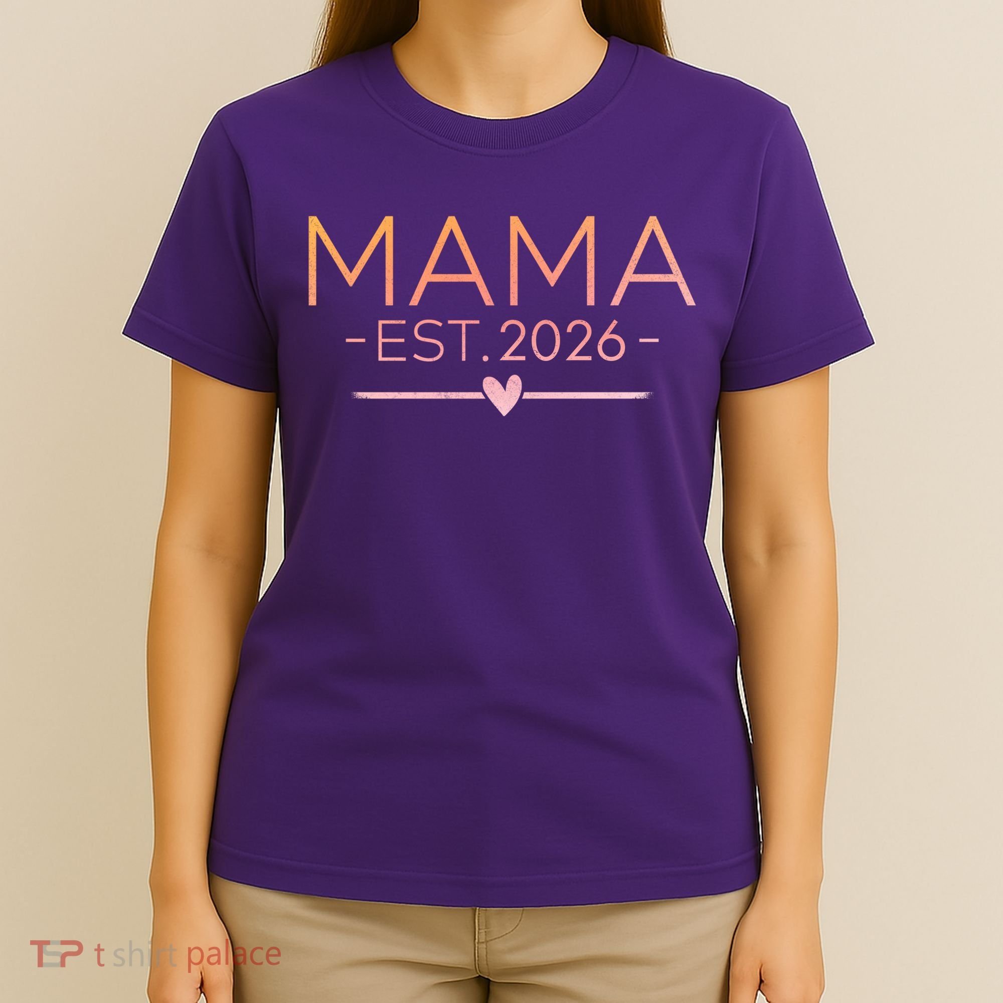 Mama EST 2026 New Baby T-Shirt
