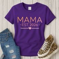 Mama EST 2026 New Baby Women's T-Shirt thumb 3