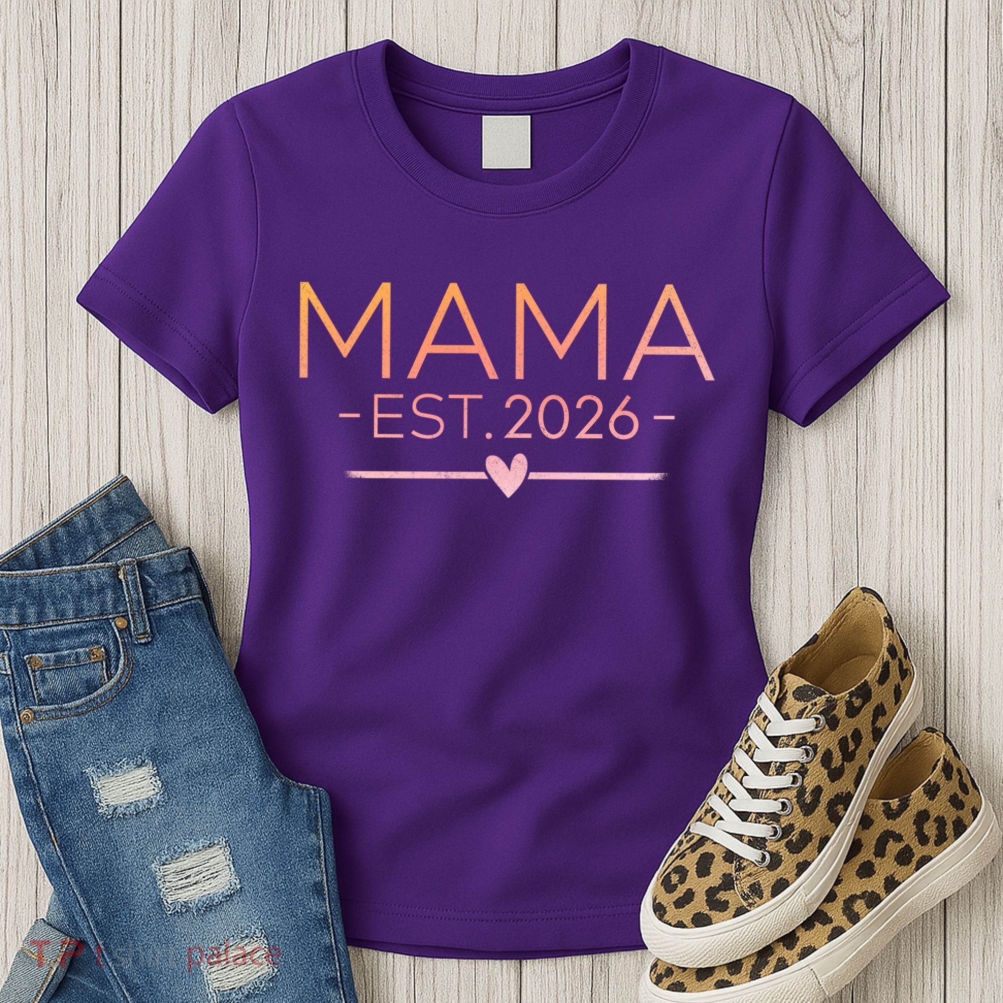 Mama EST 2026 New Baby Women's T-Shirt