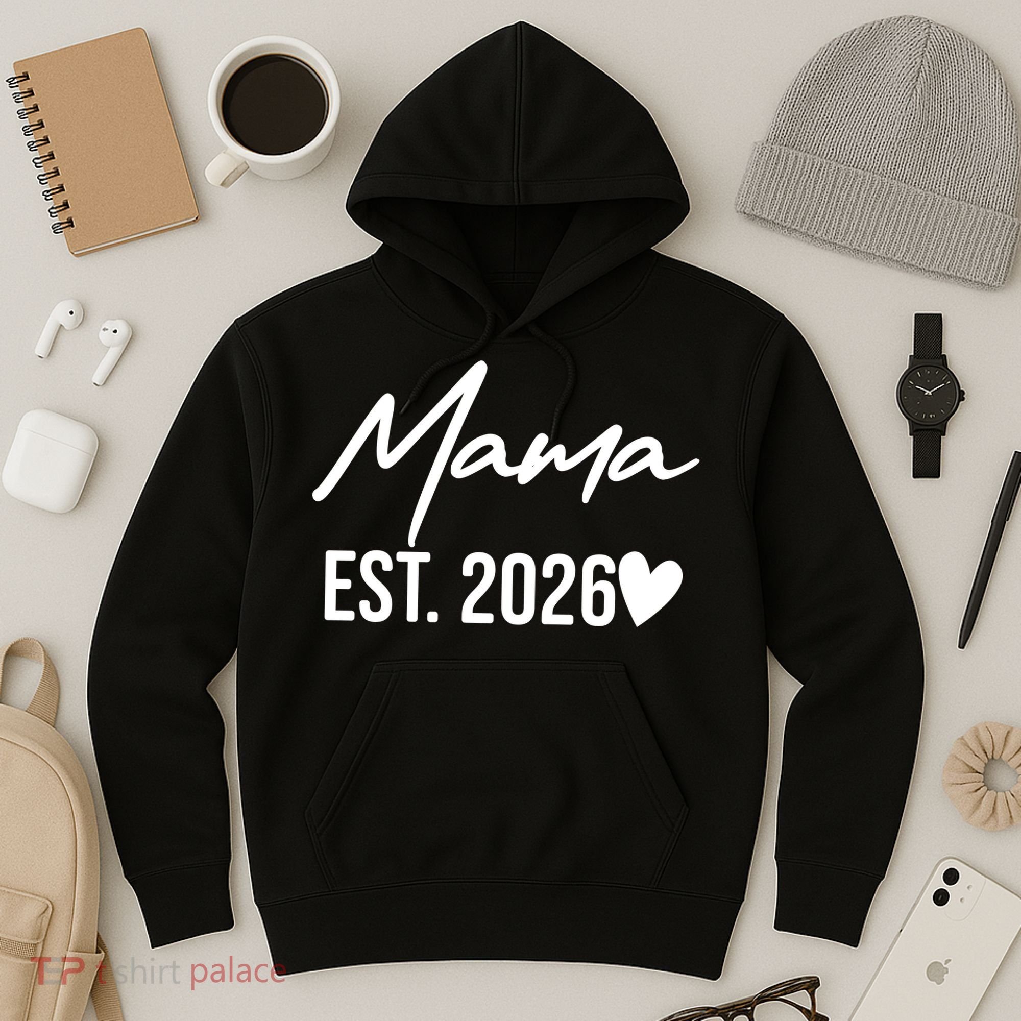 Mama EST 2026 Hoodie