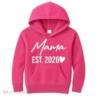 Mama EST 2026 Kids Hoodie thumb 0