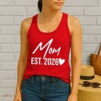Mom EST 2026 Women's Tank Top thumb 2