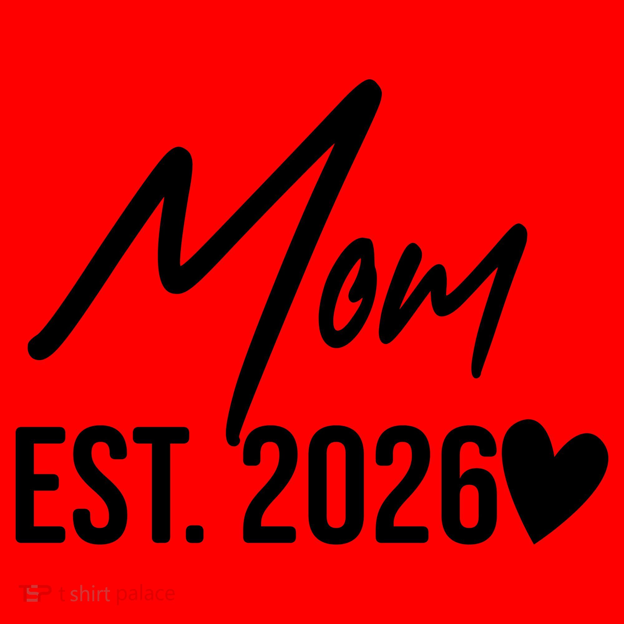 Mom EST 2026 Santa Hat