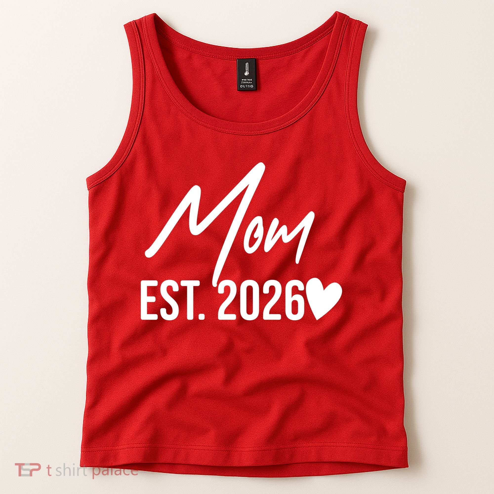 Mom EST 2026 Tank Top