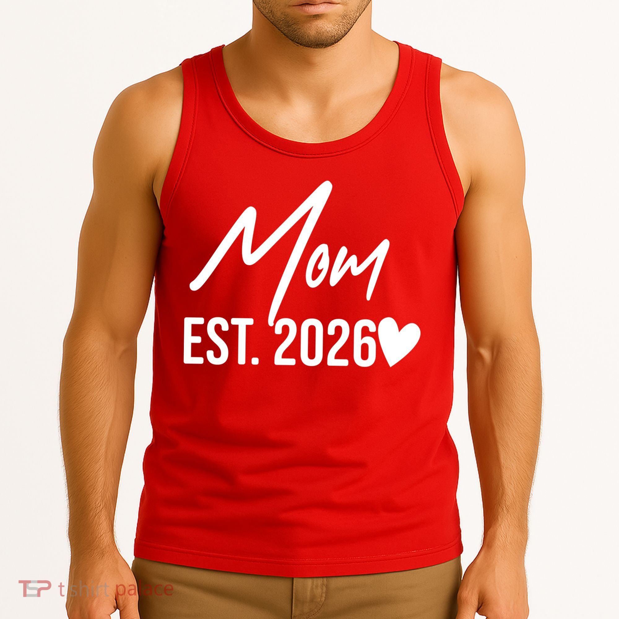 Mom EST 2026 Tank Top